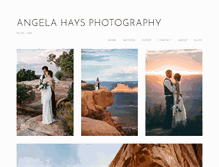 Tablet Screenshot of angelahaysphotography.com
